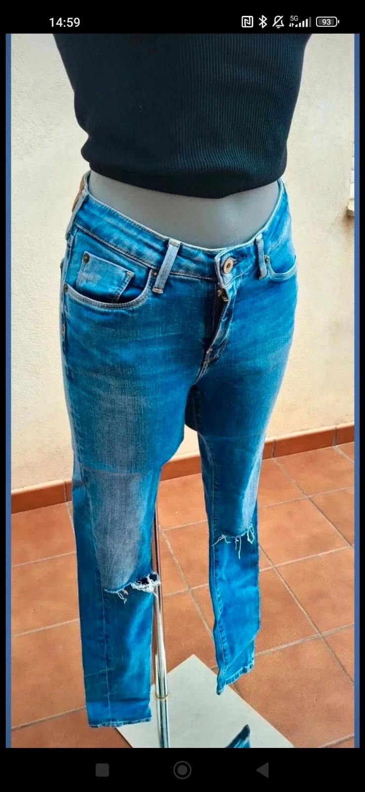 Jeans Pepe Jeans "Regent" com rasgos nos joelhos - Tamanho W26 / L30 – photo 4